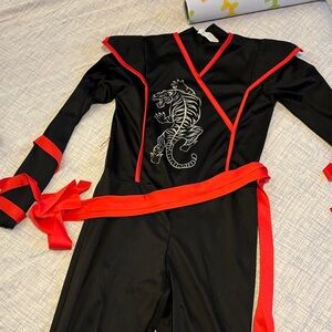 Kids Black and Red Ninja Costume